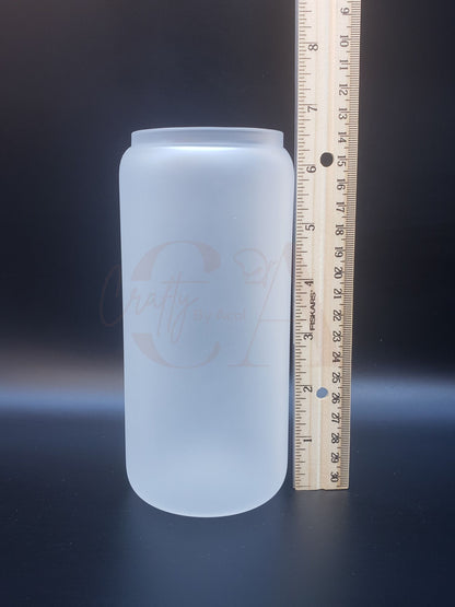 20oz TALL Sublimation Frosted Beer Glass