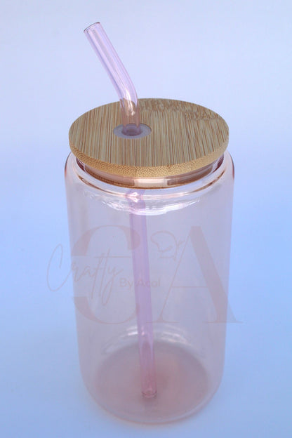 16oz / 20oz Sublimation Pink Beer Glass