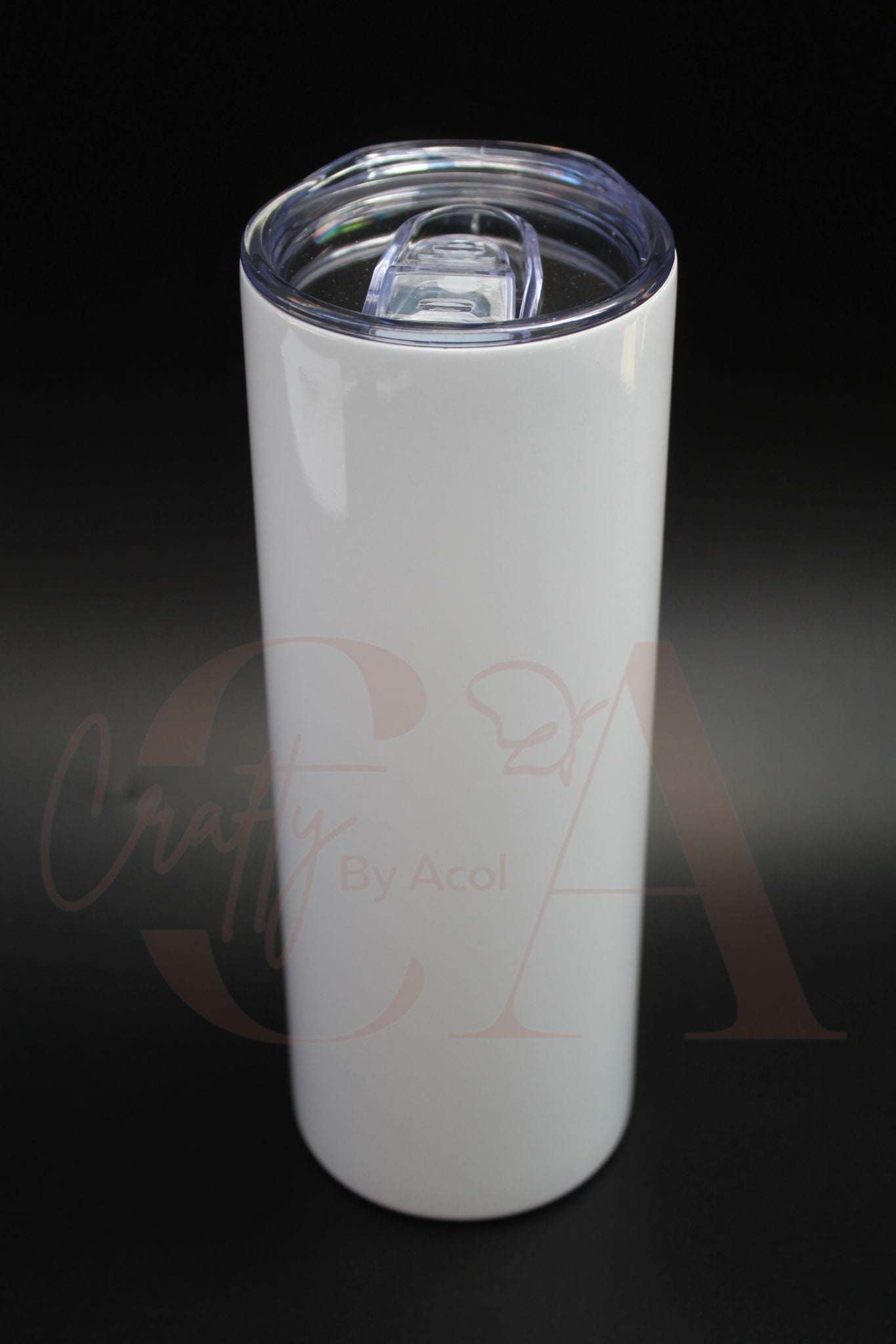 20oz Skinny White Sublimation Tumbler