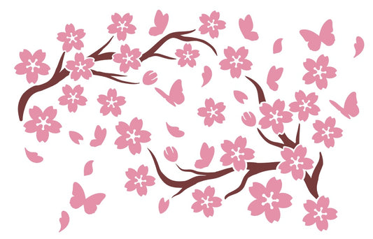 Cherry Blossom Vinyl Can Wrap