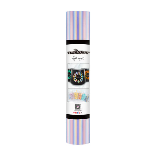 (TECKWRAP) Holographic Glossy Rainbow Craft Vinyl