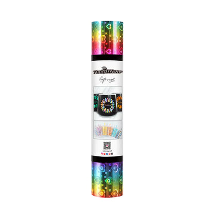 (TECKWRAP) Holo Rainbow Pattern Adhesive Vinyl